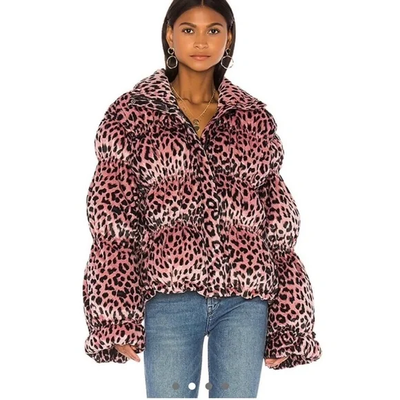 Revolve LPA Pink Sora Leopard Jacket - Picture 2 of 8